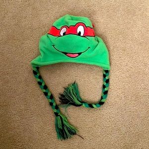 Reversible Mutant Ninja Turtle winter hat Raphael & Donatello